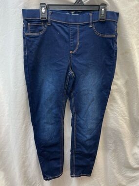 wonder nation faded skinny leg Jeggings with Gold Stitching girl sz 10-12 plus
